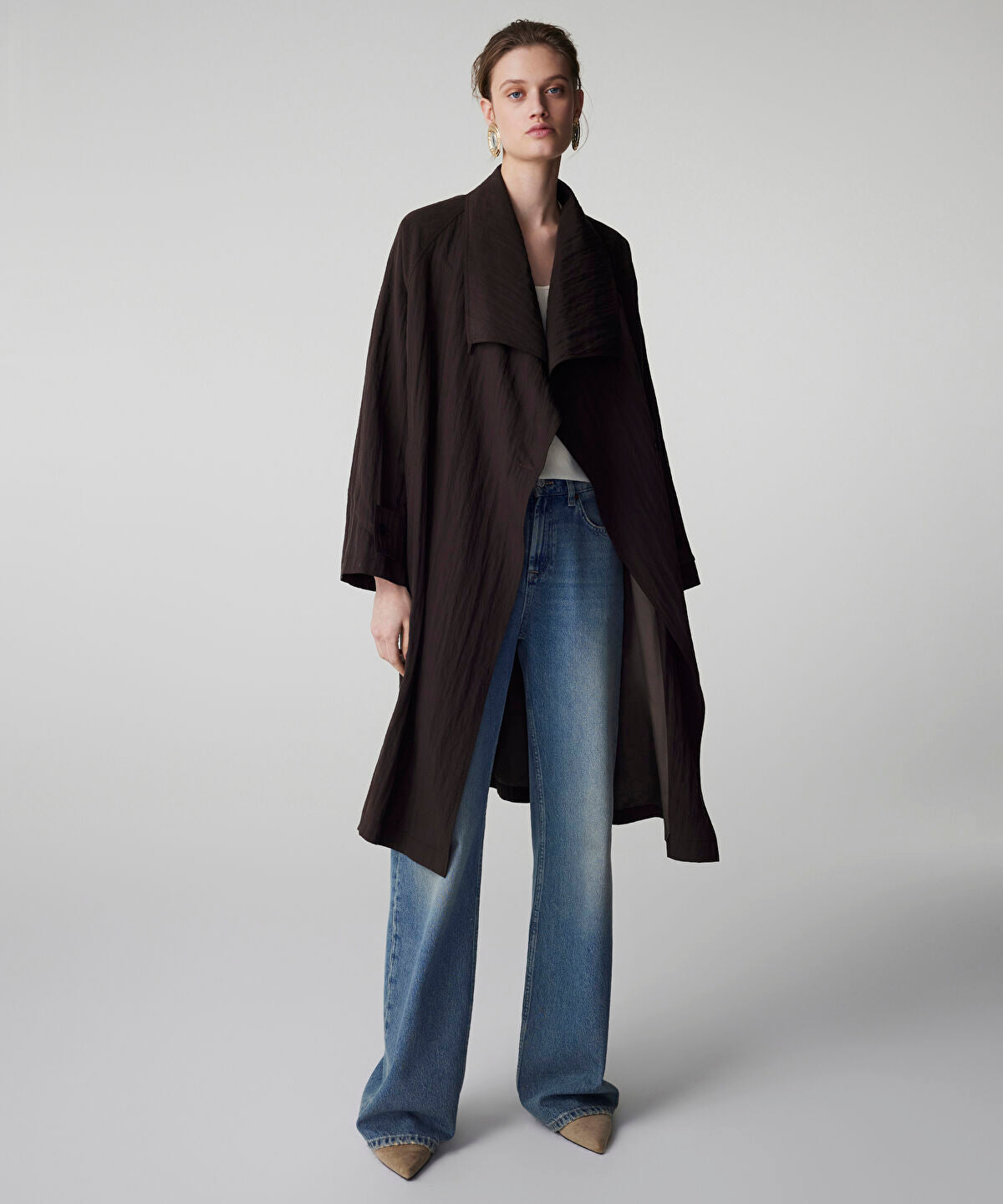 Zoomed Belted Technical Coat