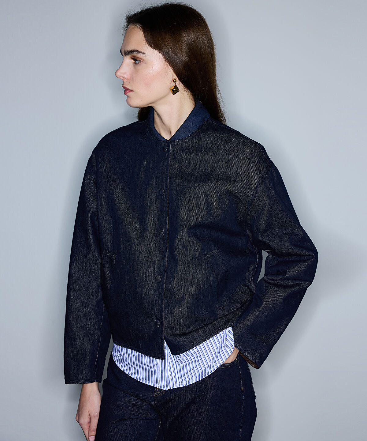 Zoomed Leather-Effect Reversible Coat