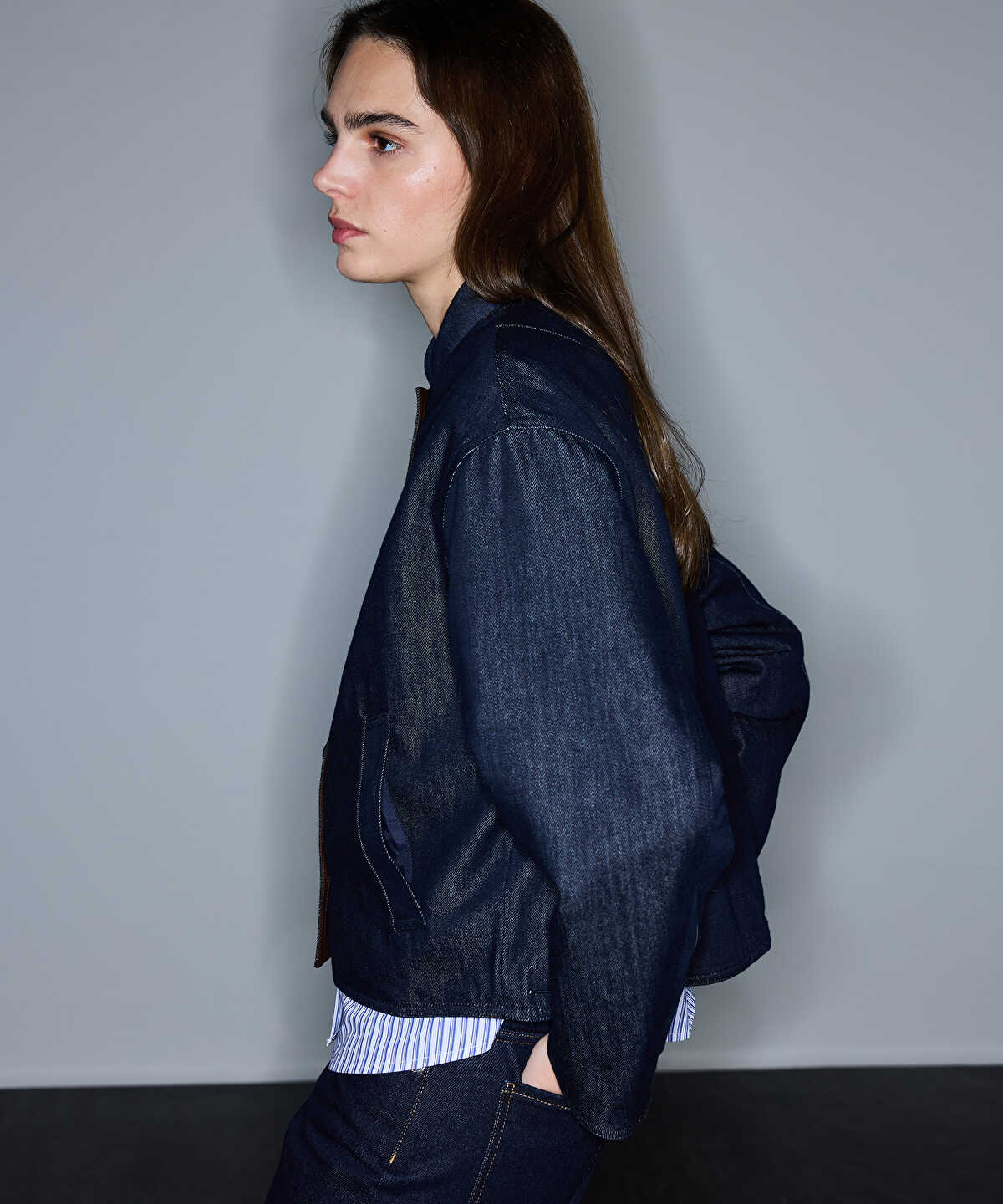 Zoomed Leather-Effect Reversible Coat
