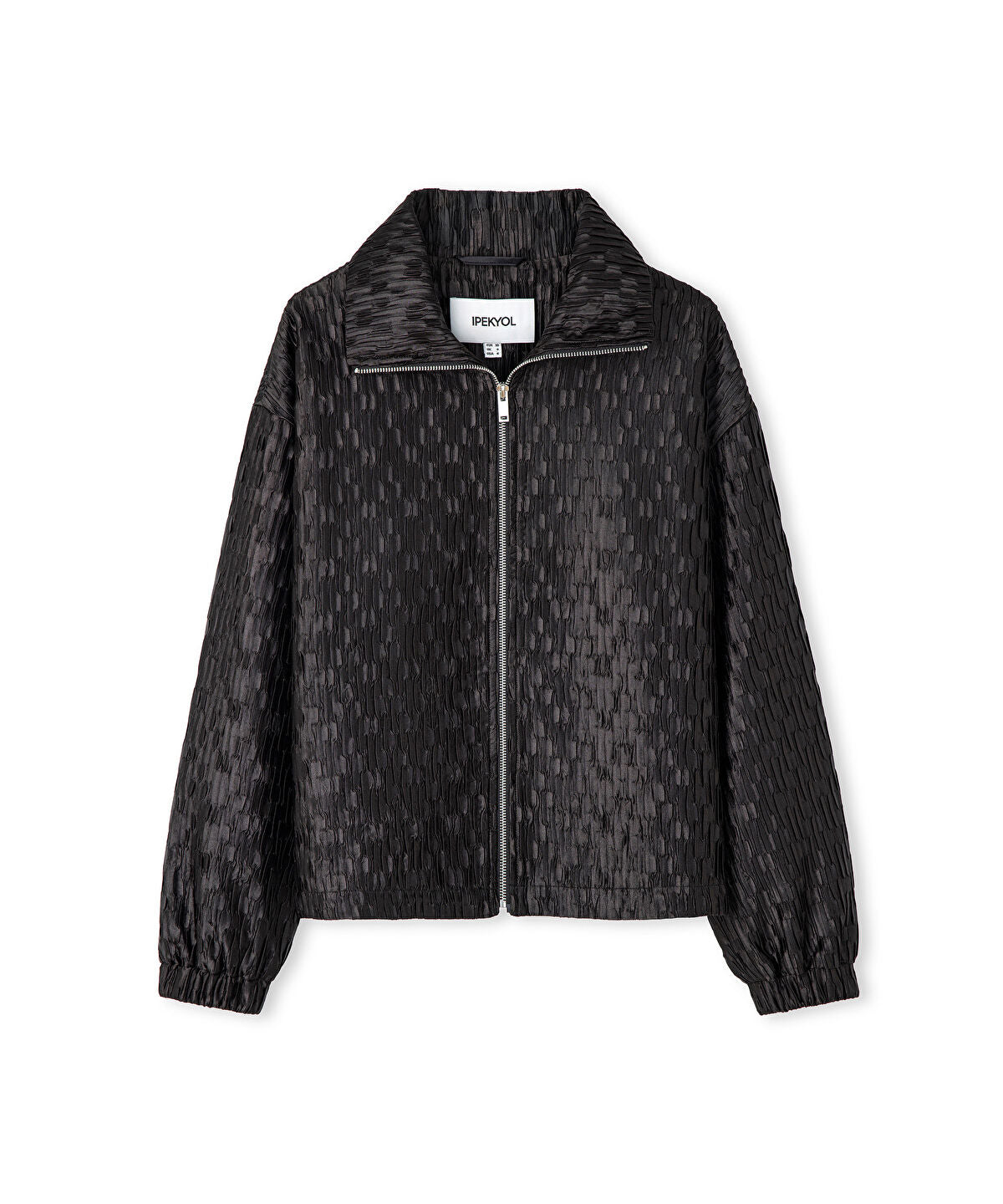 Zoomed Textured Bomber Coat