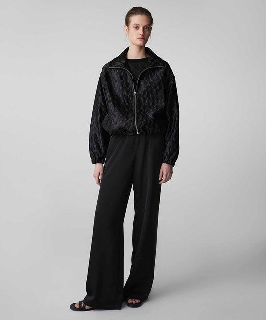 Textured Bomber Coat