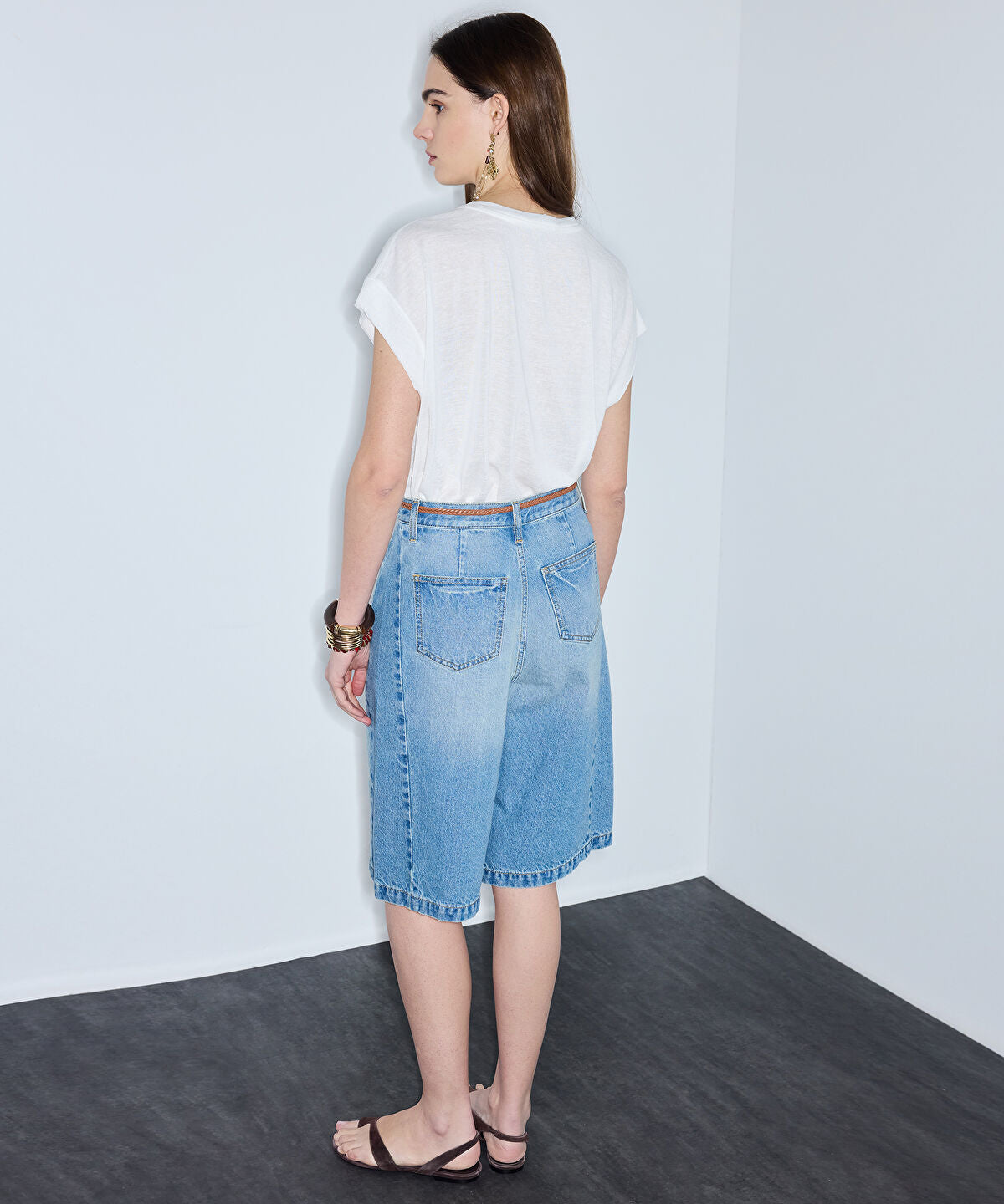 Bermuda Shorts with Belt