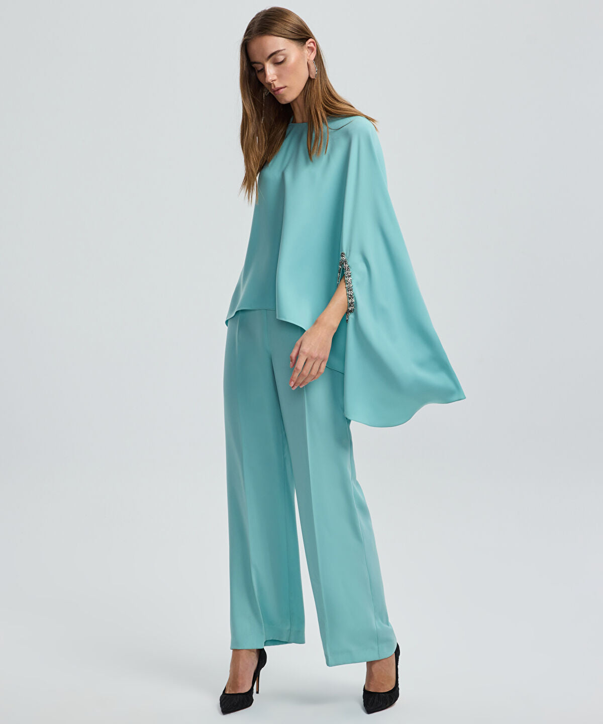 Zoomed Embellished Layered Jumpsuit