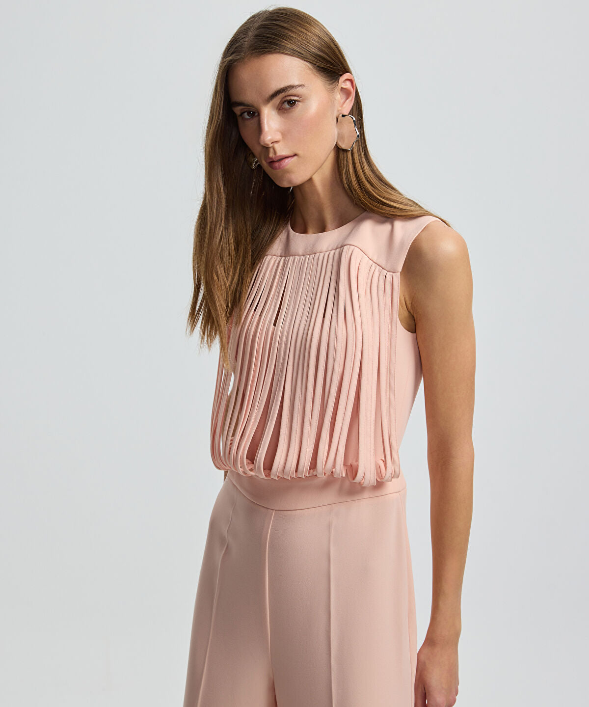 Draped Strip Jumpsuit