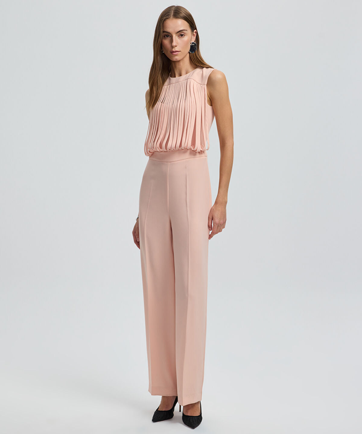 Zoomed Draped Strip Jumpsuit