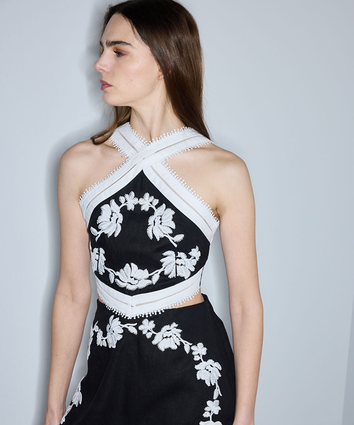 Zoomed Embroidered Short Jumpsuit