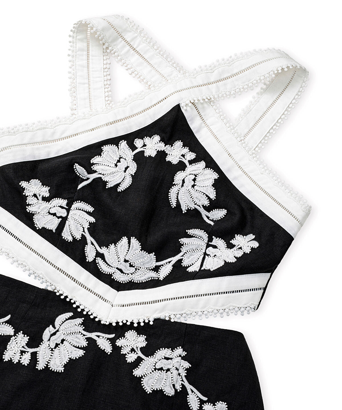 Zoomed Embroidered Short Jumpsuit