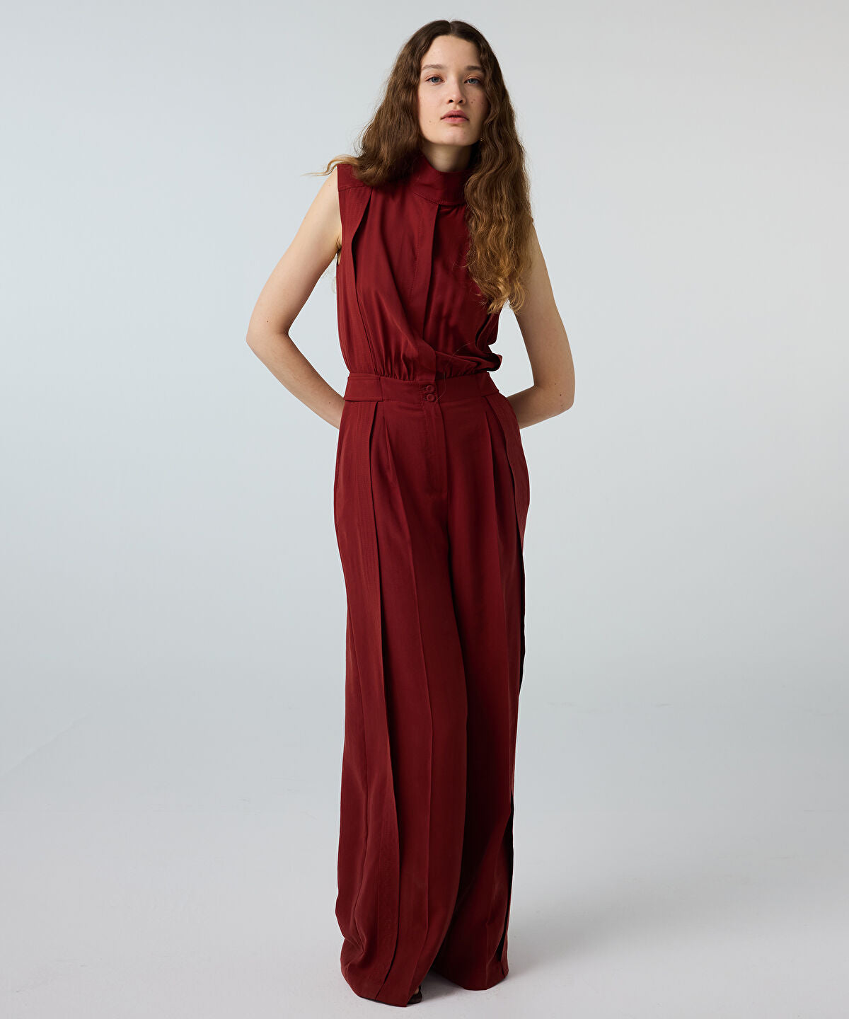 Zoomed Wide-Leg Jumpsuit