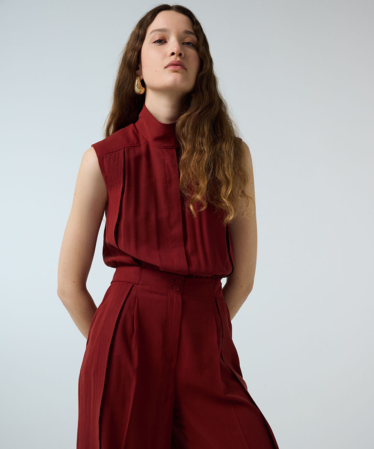 Zoomed Wide-Leg Jumpsuit