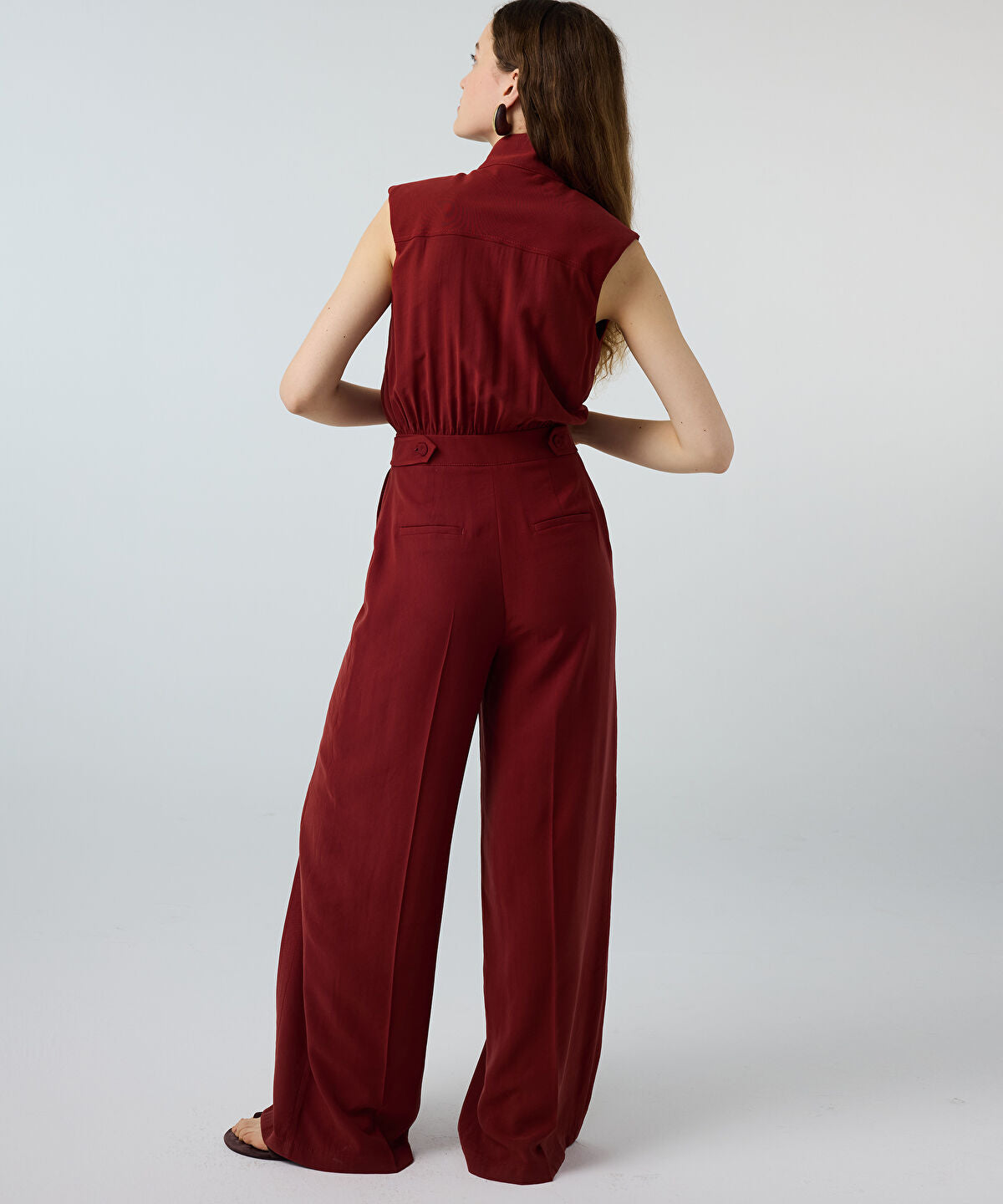 Zoomed Wide-Leg Jumpsuit
