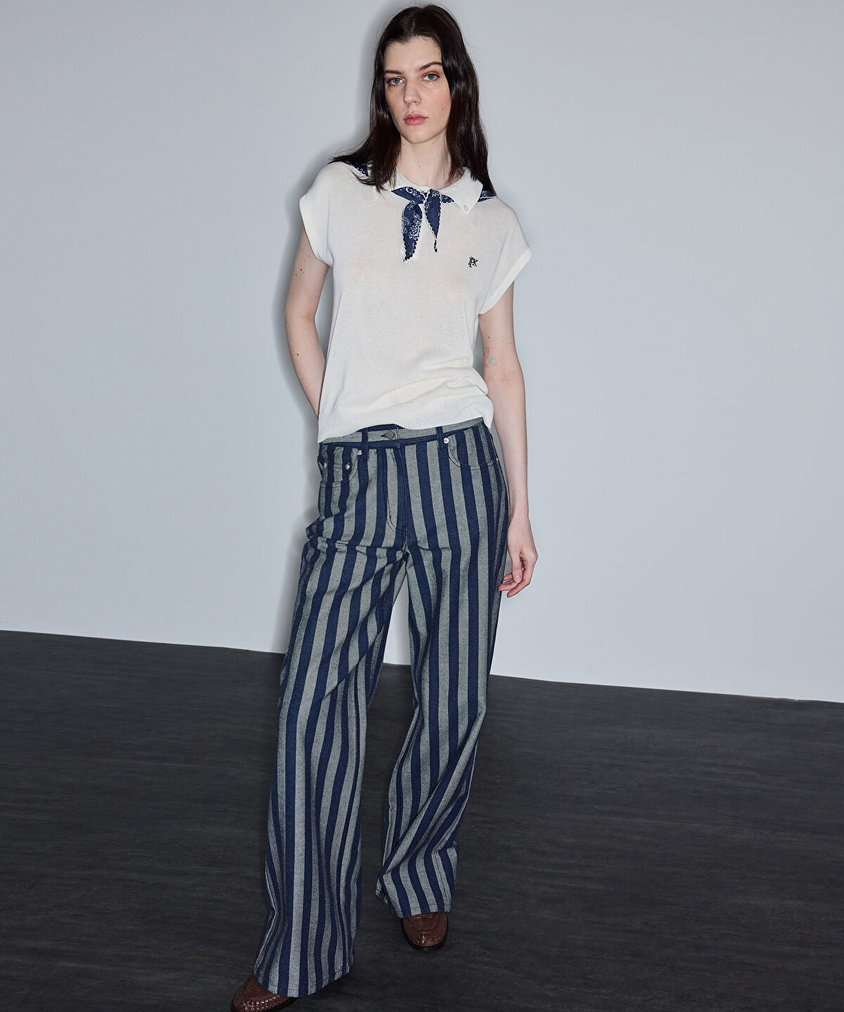 Zoomed Striped Jeans