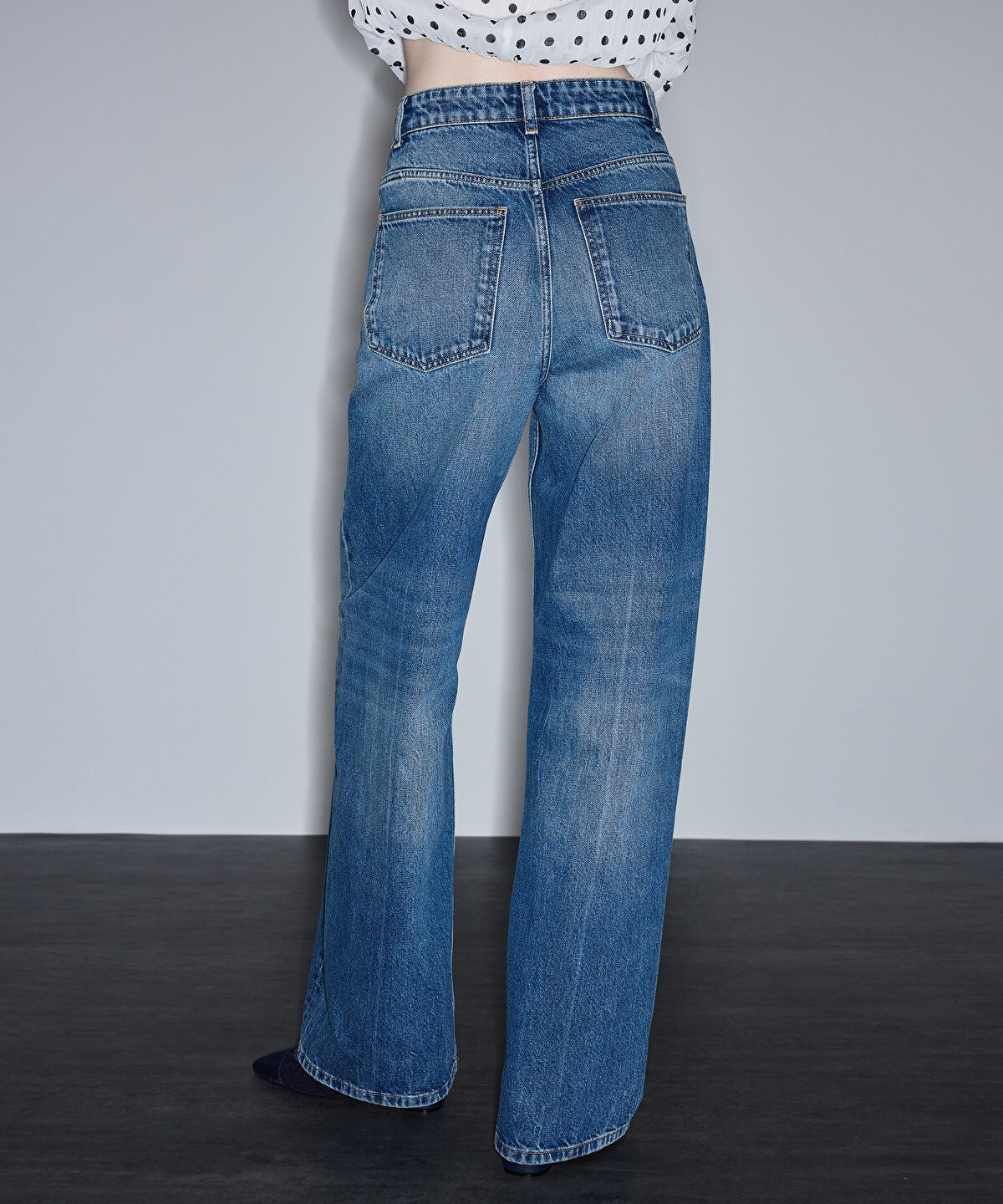 Zoomed Wide Leg Jeans