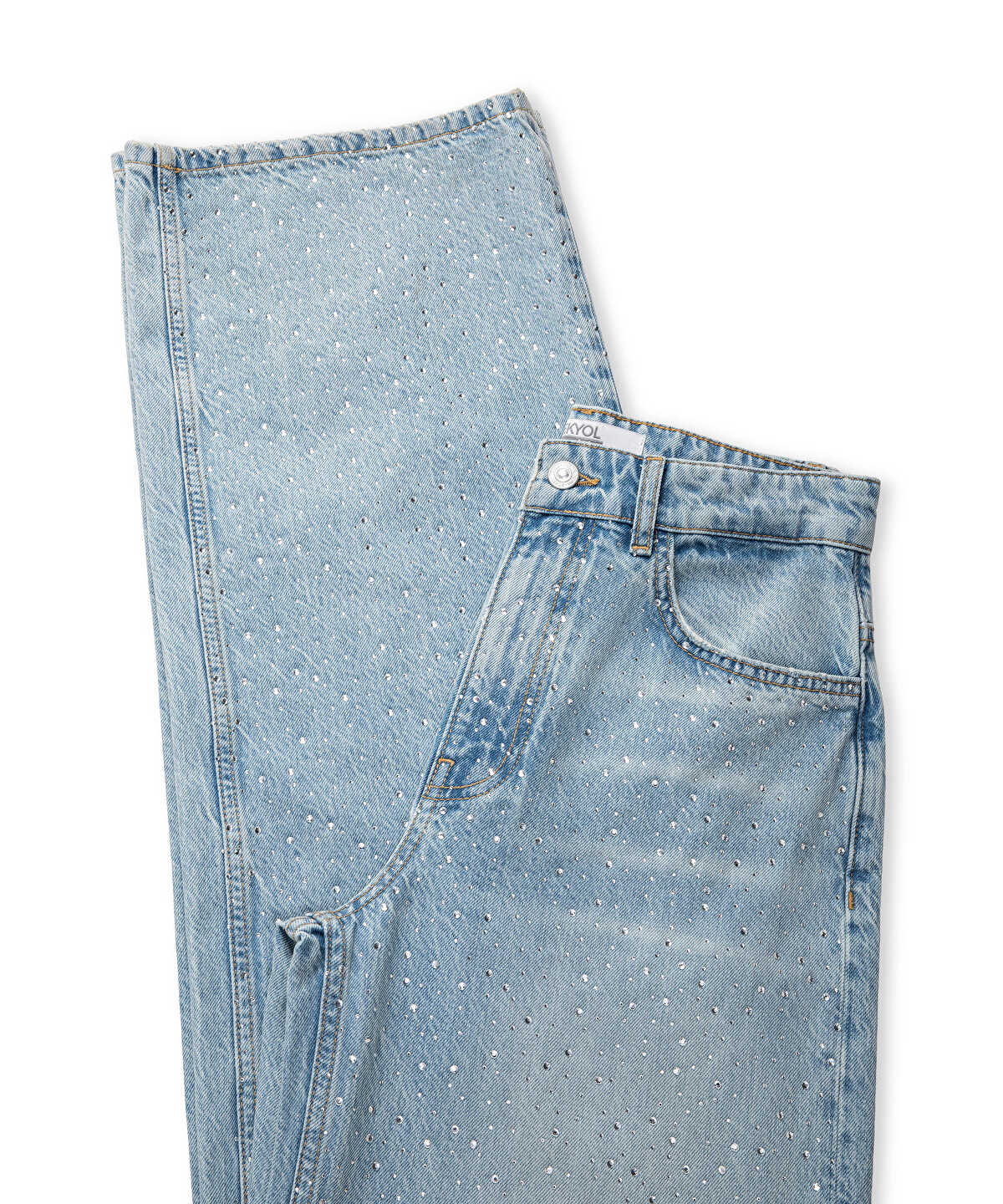 Zoomed Rhinestone Jeans