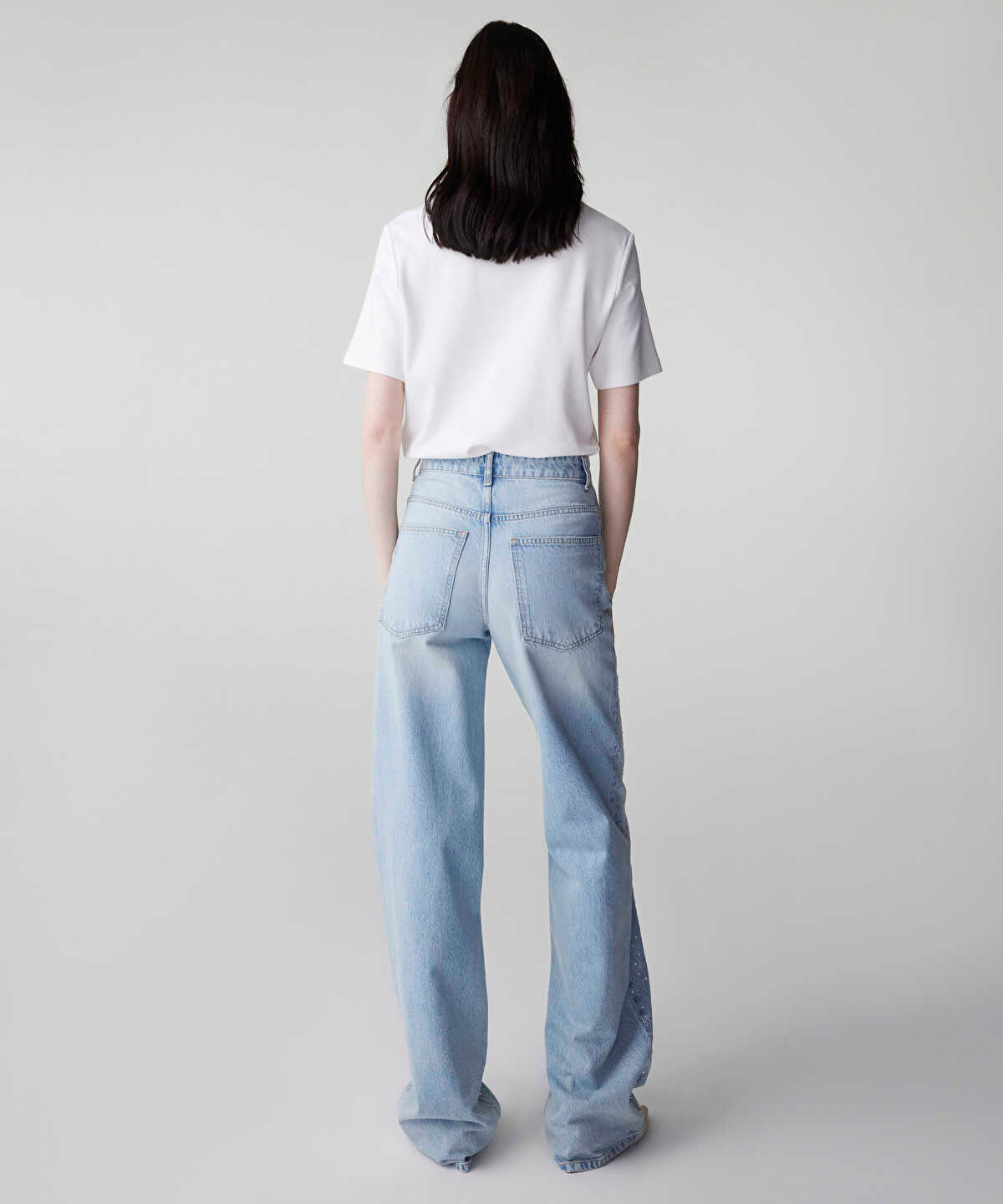 Zoomed Rhinestone Jeans
