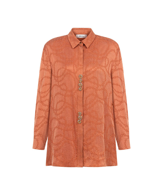 Asymmetric Embellished Shirt