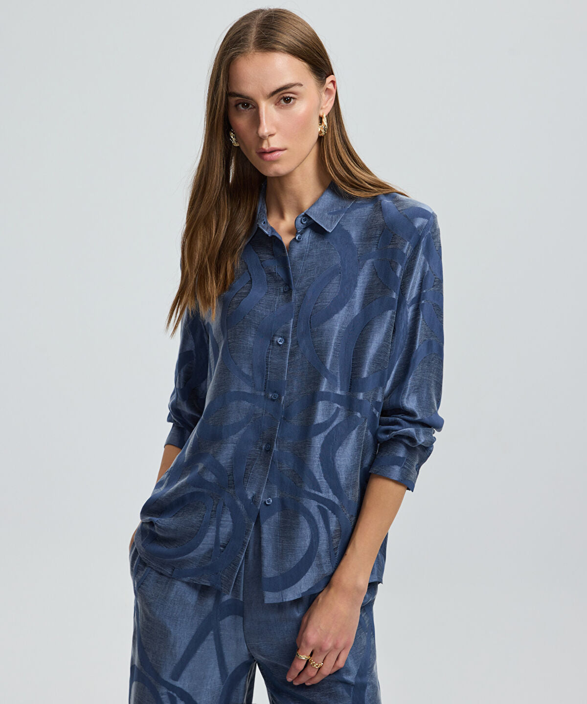 Zoomed Printed Cupro Shirt