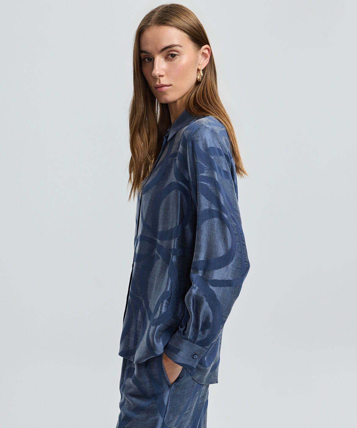 Zoomed Printed Cupro Shirt