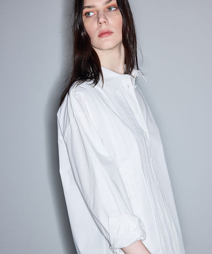 Lace Trim Mşxed Media Shirt