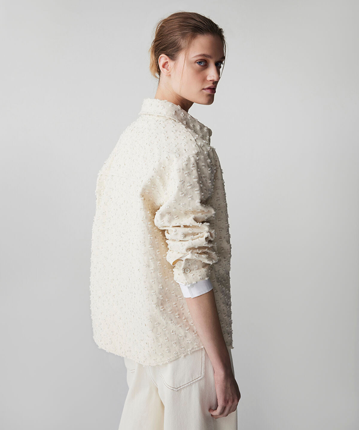 Zoomed Textured Non-Denim Shirt