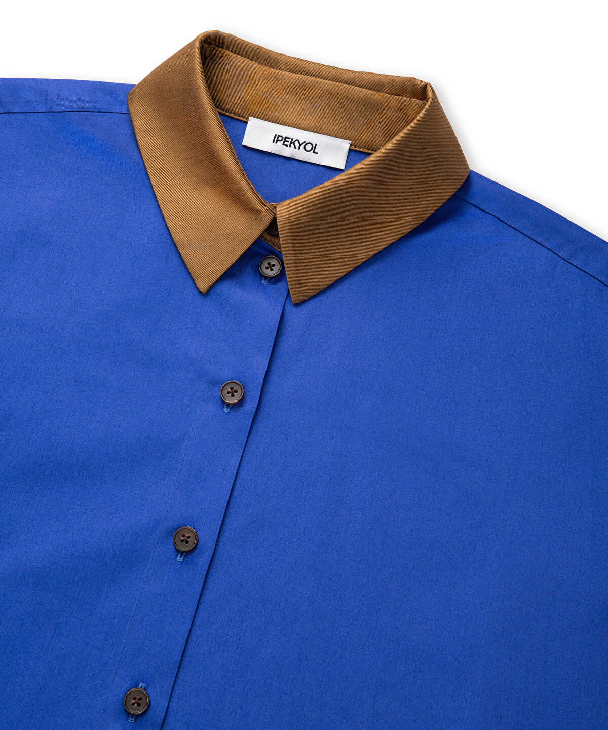 Color-Block Poplin Shirt