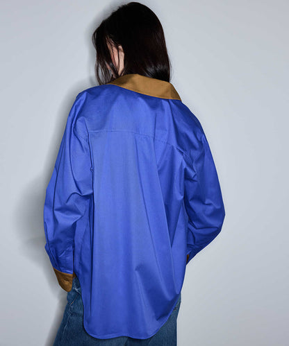 Color-Block Poplin Shirt