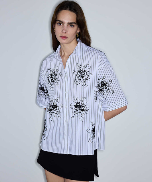Embellished Striped Shirt