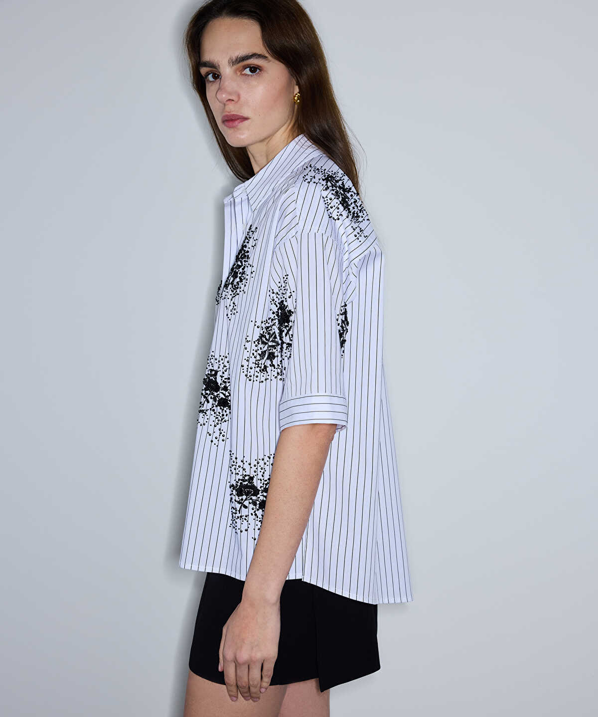 Embellished Striped Shirt