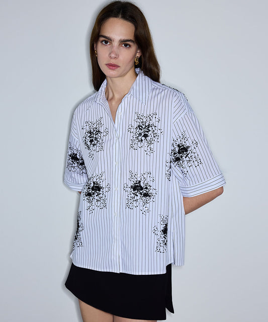 Embellished Striped Shirt