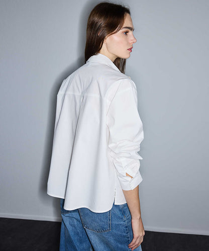 Embellished Mixed Media Shirt 