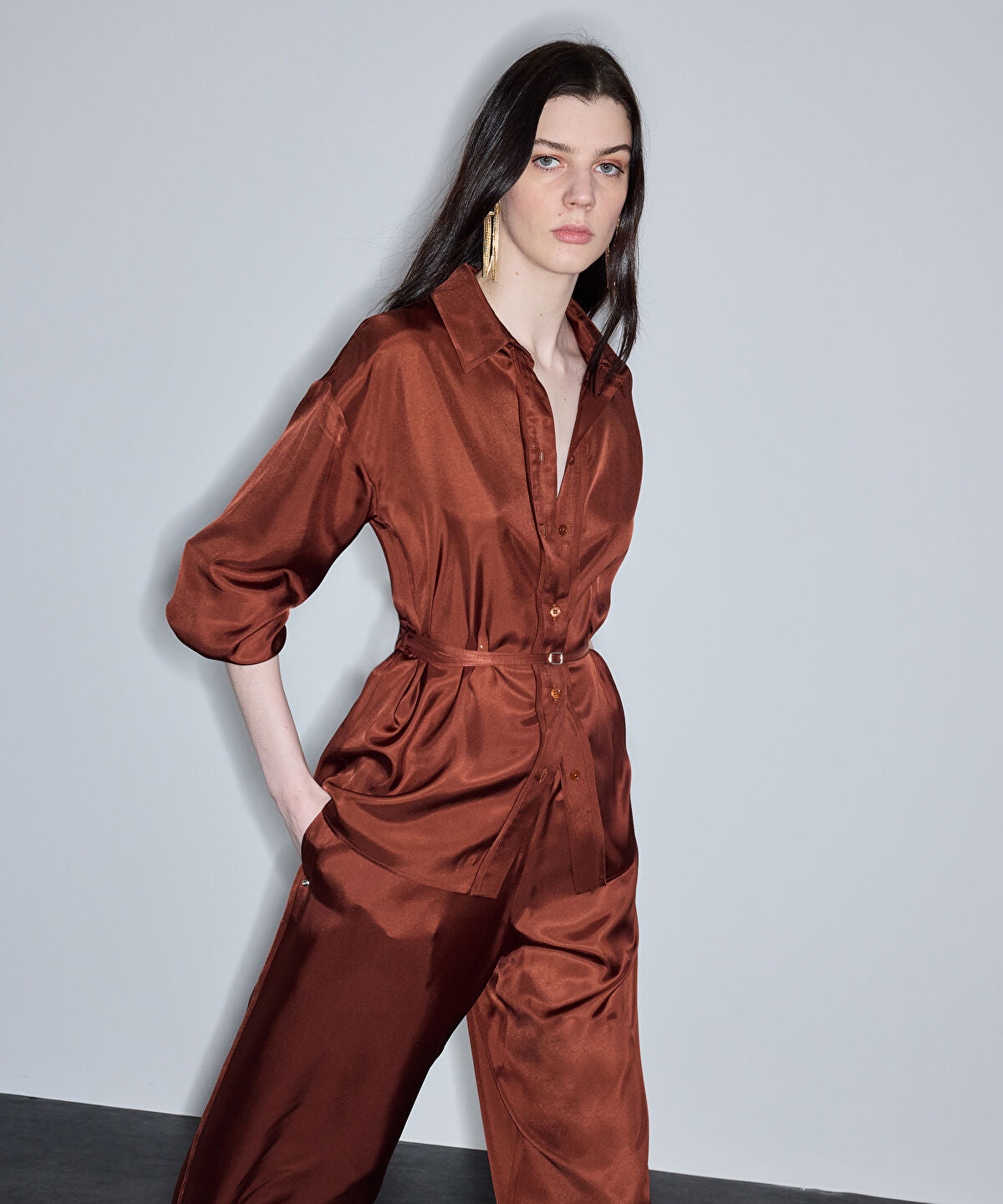 Zoomed Belted Shirt