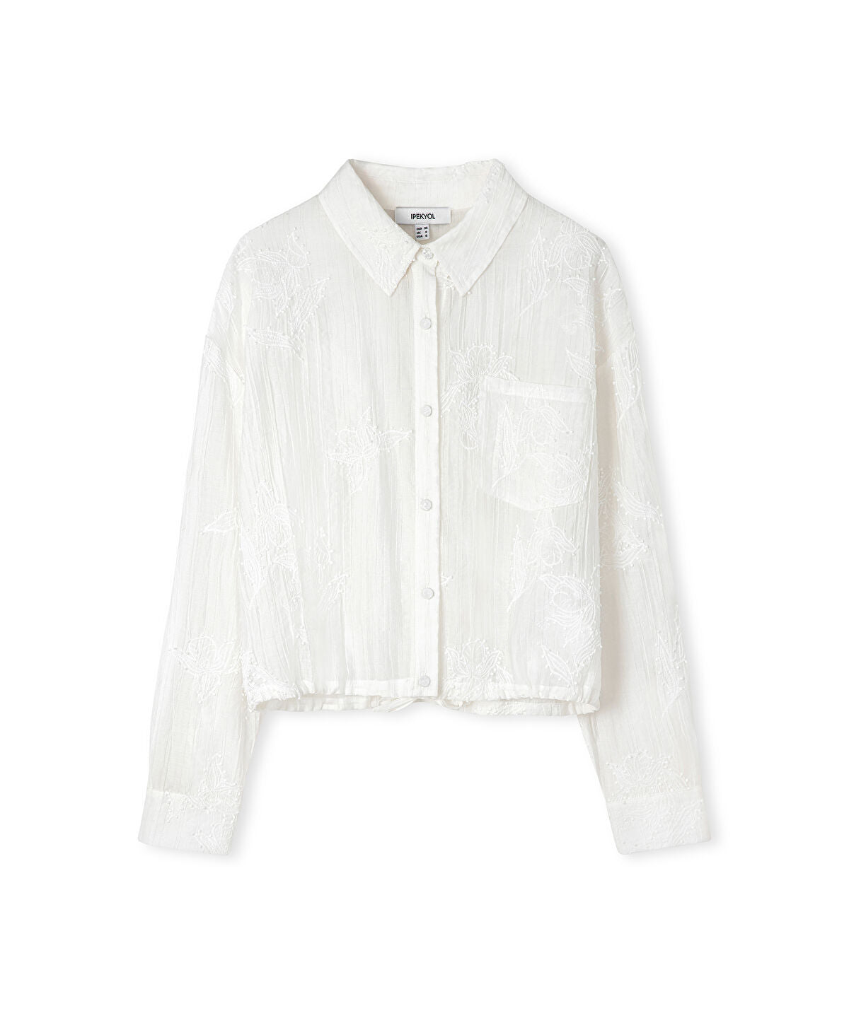 Zoomed Embroidery Applique Shirt