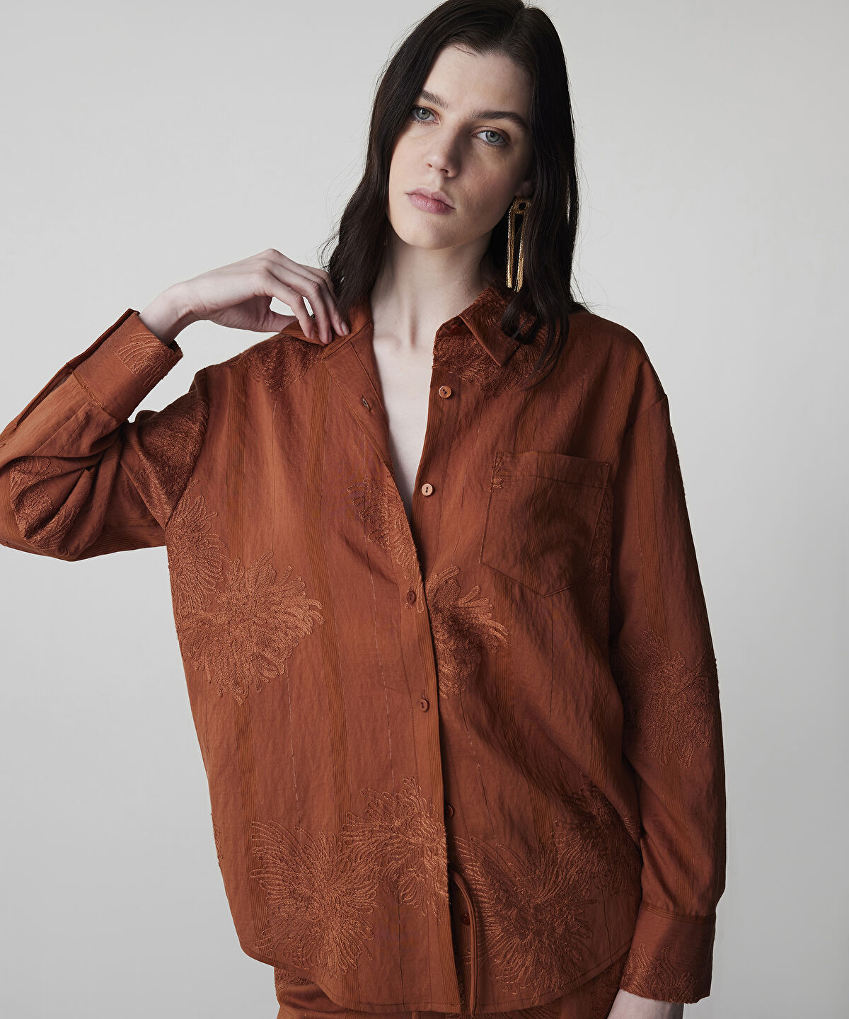 Zoomed Embroidered Shirt