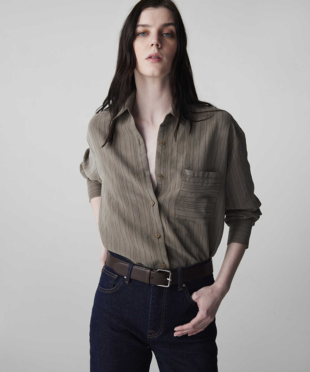 Zoomed Striped Jacquard Shirt