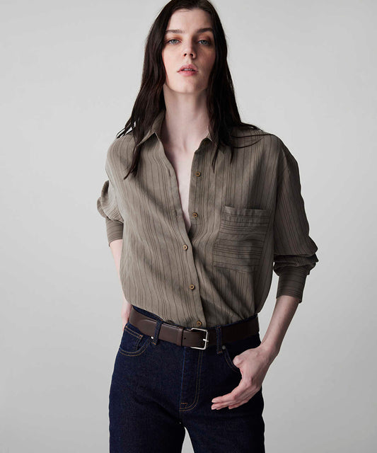 Striped Jacquard Shirt