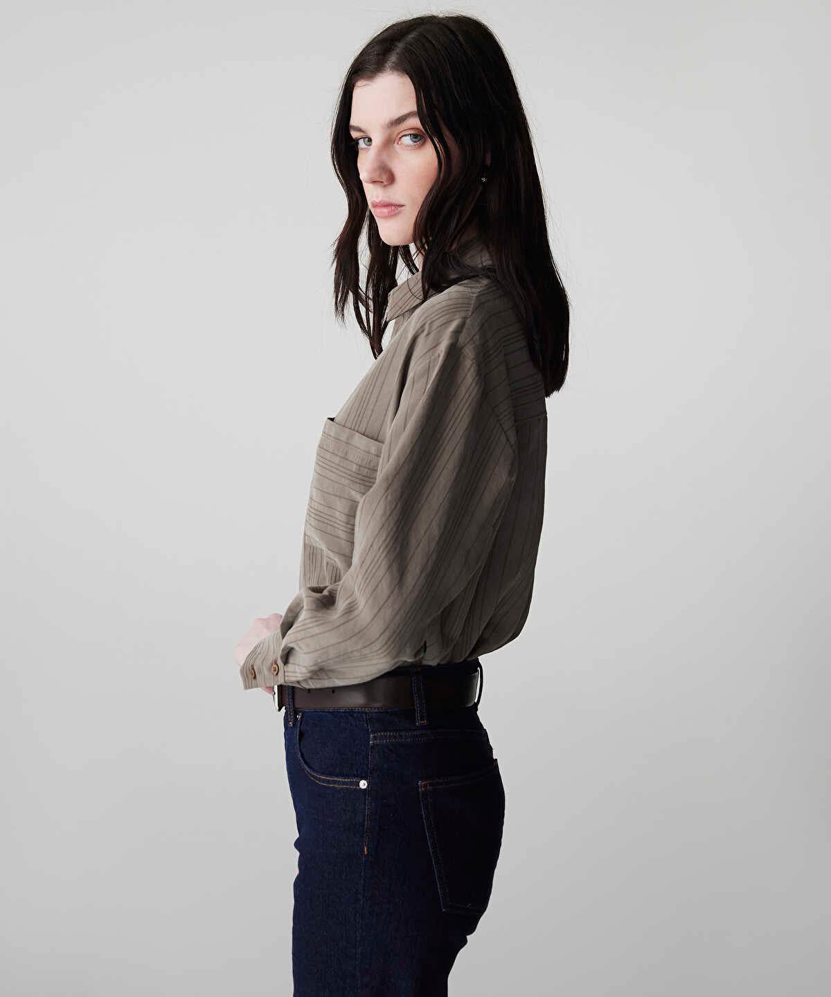 Zoomed Striped Jacquard Shirt