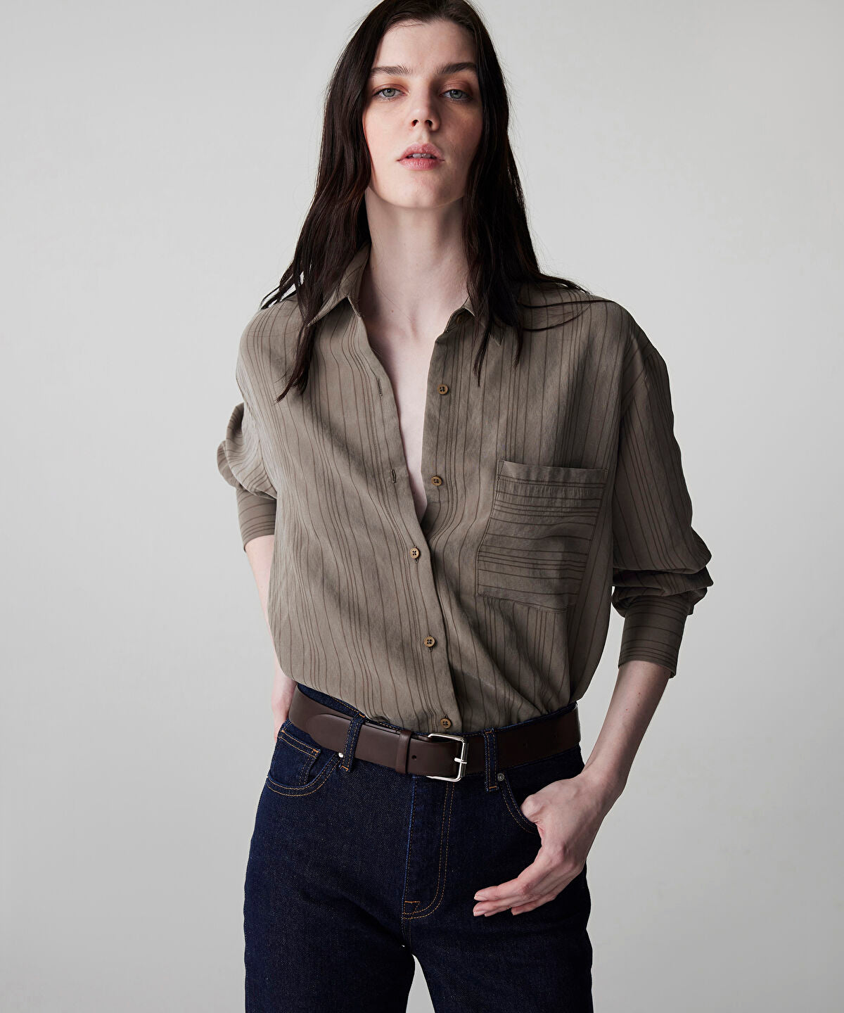 Zoomed Striped Jacquard Shirt