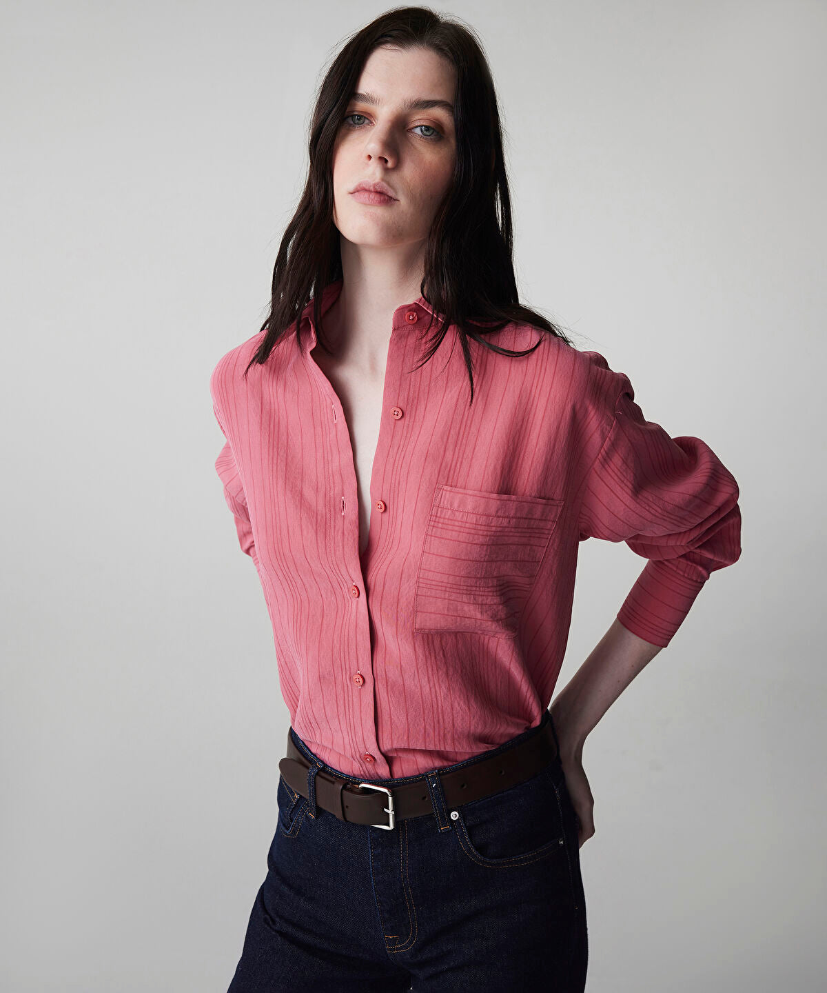 Zoomed Striped Jacquard Shirt