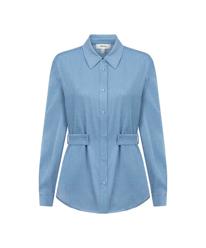 Rhinestone Embellished Shirt