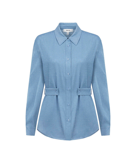Rhinestone Embellished Shirt