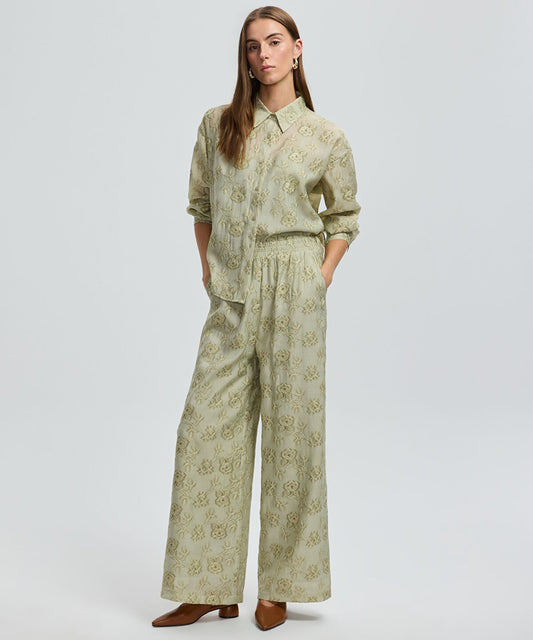 Floral Embroidered Shirt
