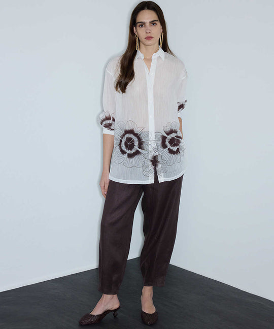 Textured Printed Shirt