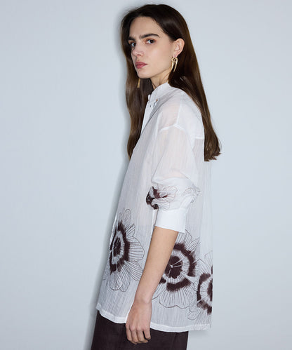 Textured Printed Shirt