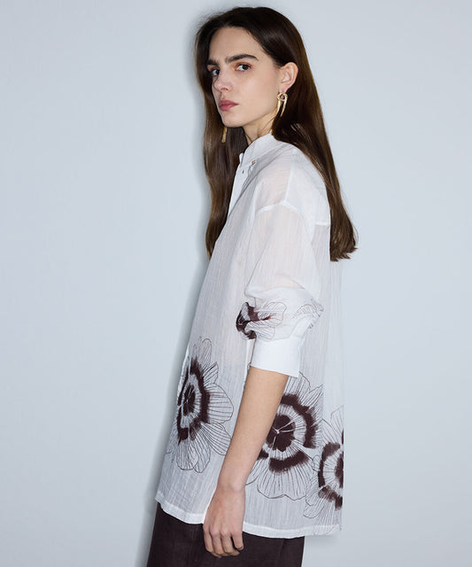 Textured Printed Shirt