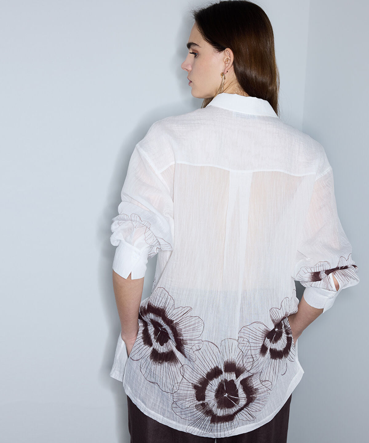 Zoomed Textured Printed Shirt