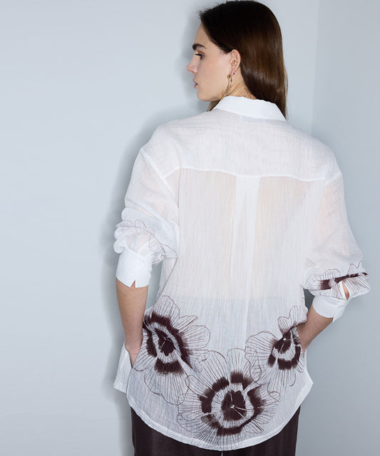 Textured Printed Shirt