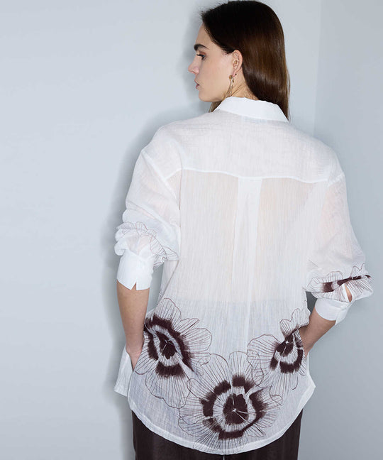 Textured Printed Shirt