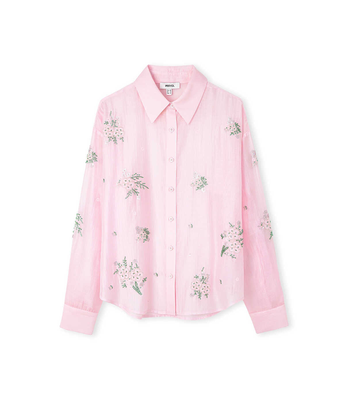 Sequin and Bead-Embellished Shirt
