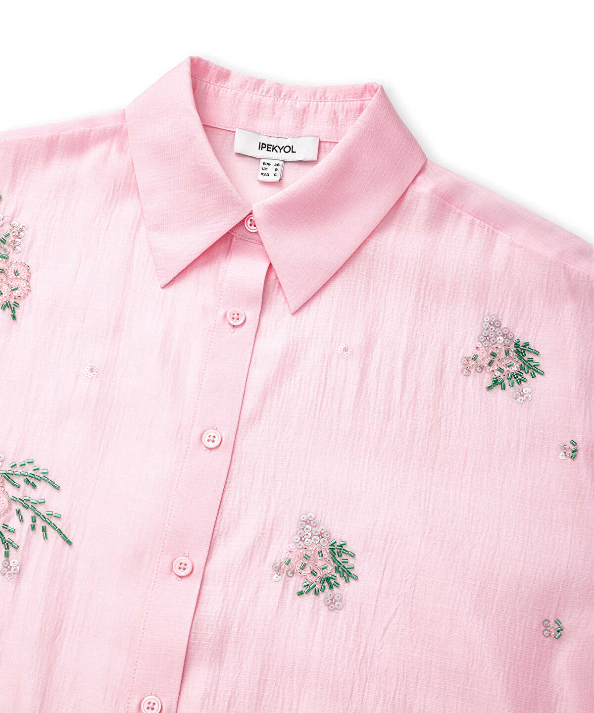 Sequin and Bead-Embellished Shirt