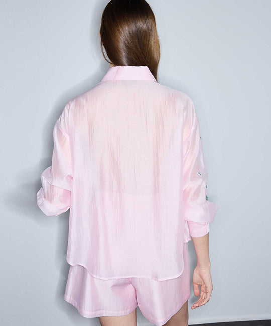 Sequin and Bead-Embellished Shirt