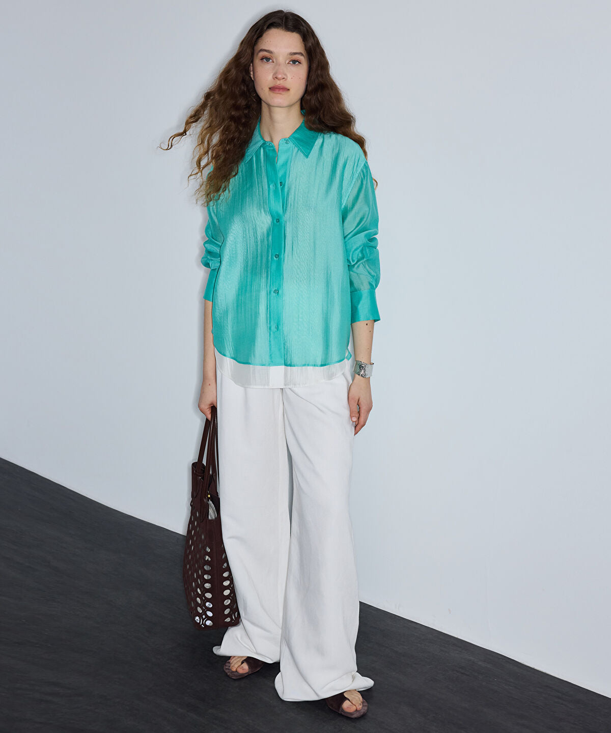 Zoomed Layered Relaxed-Fit Shirt